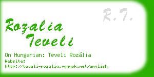 rozalia teveli business card